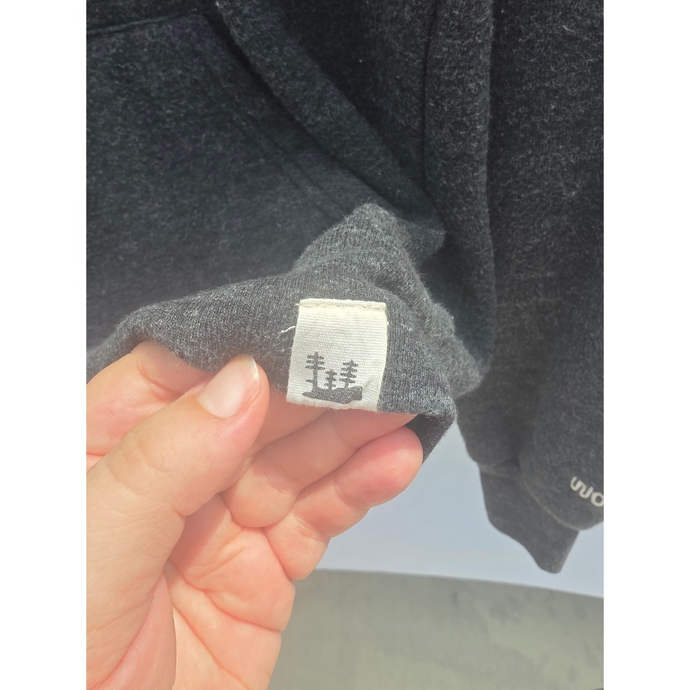 Woosah Limited Edition Hoodie Charcoal Gray Heathered Pullover Sweatshirt Small - Picture 3 of 6